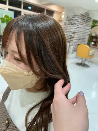 セミロング 山崎 和花のヘアスタイル