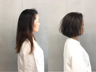 ショート カラー ボブ/ショート/ 白髪染め/メンズ葛西のヘアスタイル