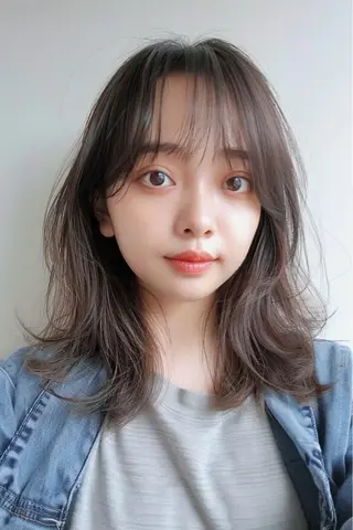 セミロング 最新ケアカラー 髪質改善YUTOのヘアスタイル