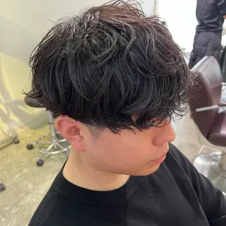 メンズ フェザーパーマ🌙 毛流れ yuzukiのヘアスタイル