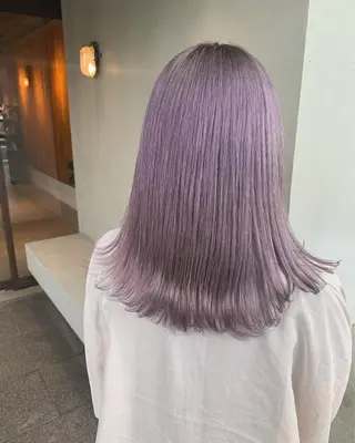 セミロング カラー ブリーチ/アレンジ 天満/chihiroのヘアスタイル