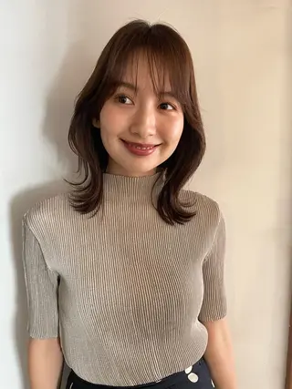 ミディアム カラー 原宿/ケパーマ 🧺ユウマのヘアスタイル