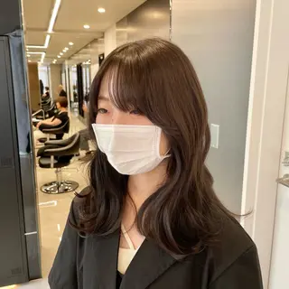 ミディアム カラー HARUKI MINATO Japan SENDAI所属・🌈【透明感・韓国 ヘア】がっきー🌈のヘアスタイル