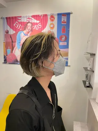 ショート カラー メンズ イトウ アキノリのヘアスタイル