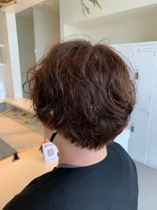 ショート カラー パーマ ミニモ限定メニュー 公開中ラシェンテのヘアスタイル