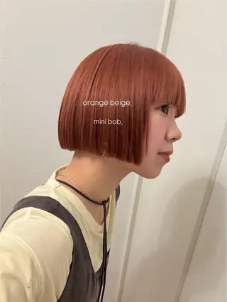 ショート カラー 暖色/ブリーチカラー 🍊 yu-na.のヘアスタイル