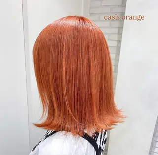 カラー あずみ🪽顔周りレイ ヤー×オリーブ🫒のヘアスタイル