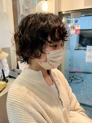 ショート パーマ gotoday shaire salon 神戸三宮所属・ショート/パーマ/ MIOのヘアスタイル