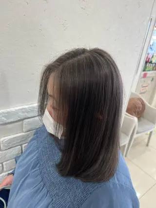 ロング カラー 太白区白髪ぼかし/ ボブカット/千葉達人のヘアスタイル