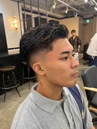 ミディアム パーマ メンズ lana hair 新宿/髪質改善のヘアスタイル