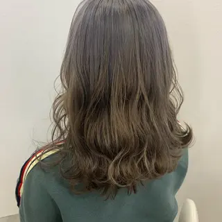 セミロング カラー AOI✩⡱ y2kネイルのネイルデザイン