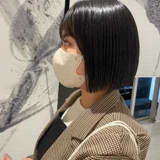 ショート ｱｵﾇﾏﾐﾕ☁️ /ボブ/ハイトーン/のヘアスタイル