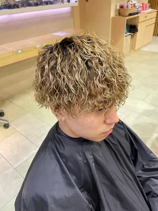 パーマ メンズ mens骨格矯正/ 理論パーマ/yuyaのヘアスタイル