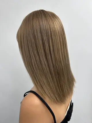 ミディアム カラー alpha. カラーエクステ下妻のヘアスタイル