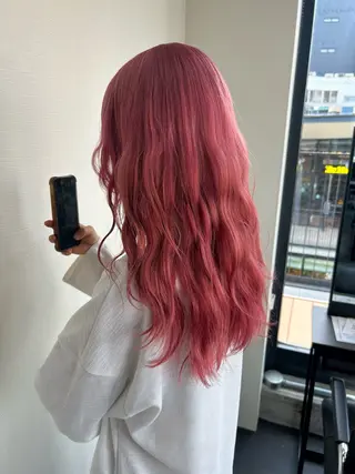 ミディアム カラー 鈴木 華奈のヘアスタイル