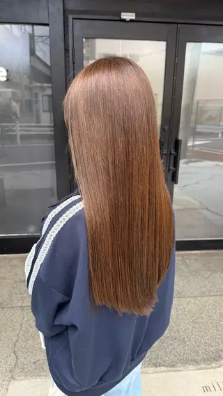 ロング カラー 透明感カラー/パーマ 🌀アオノのヘアスタイル