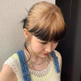 セミロング カラー TONUKOA RUA下北沢店【トヌコア ルア】所属・丸山璃子 /パーマ/レイヤーのヘアスタイル