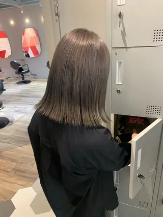 ミディアム カラー ブリーチ/アレンジ 天満/chihiroのヘアスタイル