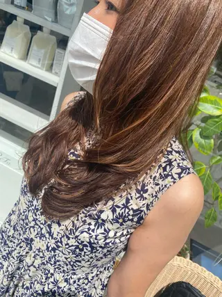 ロング パーマ AngeBay.NaHa所属・饒平名 知也のヘアスタイル