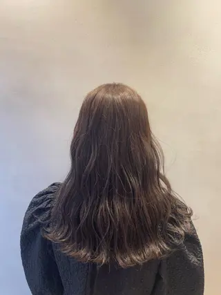 ロング カラー 森 遥菜のヘアスタイル