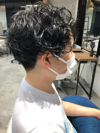 パーマ メンズ Noy所属・Noyヨシモト ヒロトのヘアスタイル
