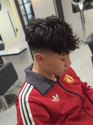 メンズ パーマ ショート Lapis 名古屋駅前店所属・LEN名古屋/パーマ 海外ヘア/メンズ特化のヘアスタイル