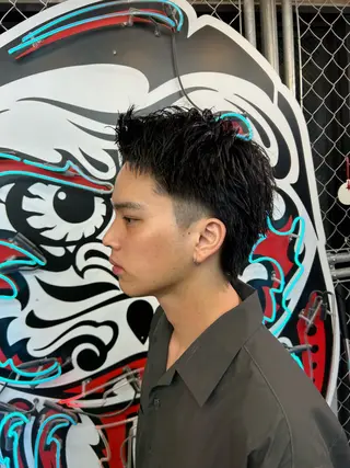 ショート ヘアアレンジ メンズ 藤田 希羅のヘアスタイル