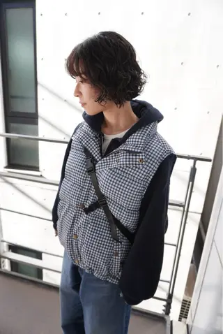 ショート パーマ benji仙台所属・KOKI/ ボブ/ パーマ/透明感カラーのヘアスタイル