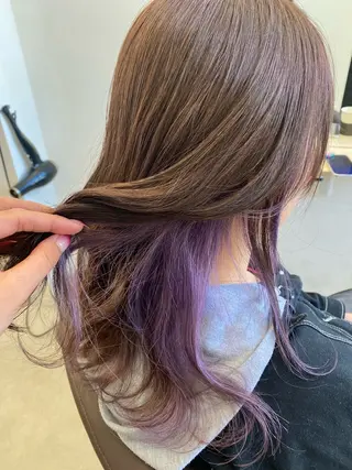 ミディアム カラー 矢野 心瑛来のヘアスタイル