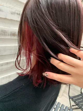 ミディアム カラー ヘアアレンジ 指名支持率NO.1 スタイリストのヘアスタイル