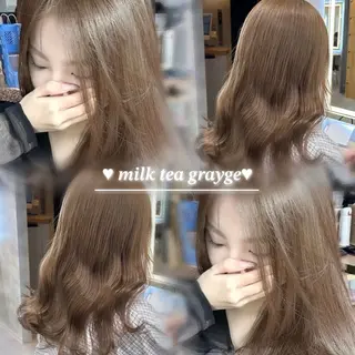 ロング カラー 淡色/ワンホンヘア 🤍MINORIのヘアスタイル