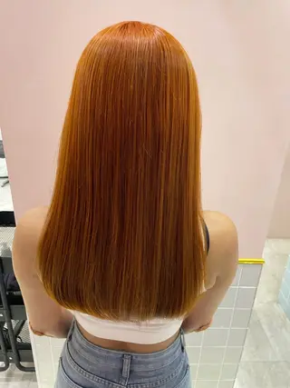 セミロング カラー eN° by youres hair 銀座店所属・髪質改善/艶カラー /縮毛矯正/森田のヘアスタイル