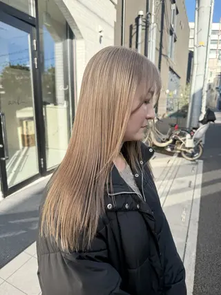 ロング ハイトーン×艶カラー 🤍MIZUKIのヘアスタイル