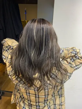 セミロング カラー ヘアアレンジ 久米 治仁のヘアスタイル