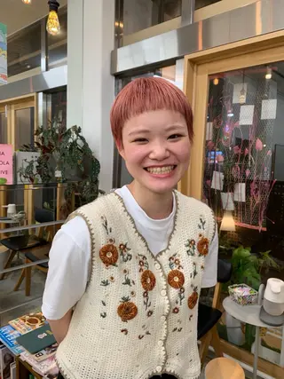 ショート カラー hair design　rapt.所属・原田 穂真のヘアスタイル