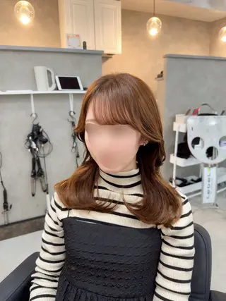 セミロング MAHO/透明感カラ ー/髪質改善🍒のヘアスタイル