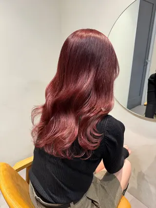 セミロング カラー ayaka♡ 柔らかカラーのヘアスタイル