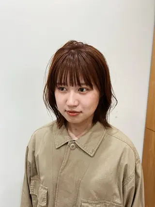 ミディアム 似合わせ/顔周り / レイヤーのヘアスタイル