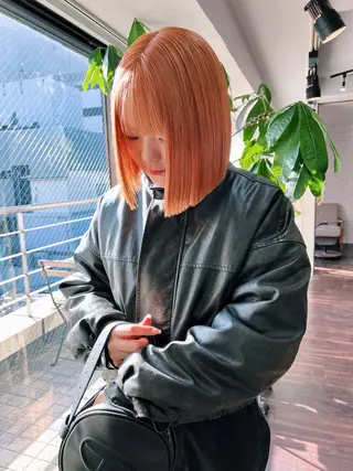ショート 🧡色落ちまで2度綺 麗なカラー🧡ヨシキのヘアスタイル