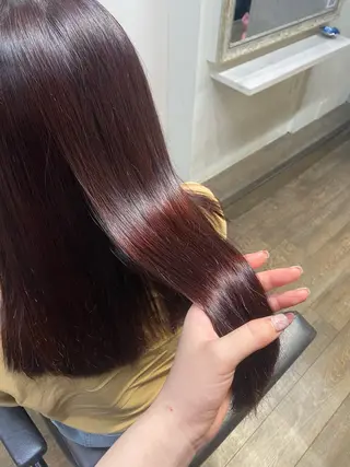 セミロング カラー MIREI /韓国風 ショート/大阪美容室のヘアスタイル