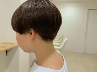 ショート パーマ/透明感カラー /ボブ/吉田一生のヘアスタイル