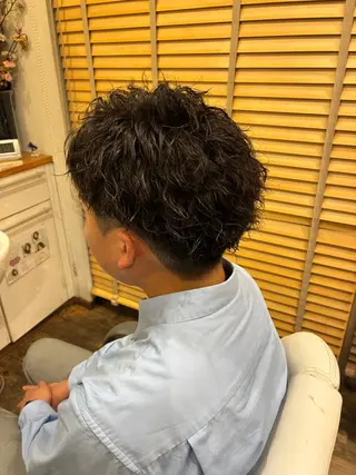 パーマ メンズ 友永 風歌のヘアスタイル