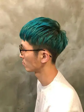 ショート カラー メンズ 木村陸弥 似合わせ 透明感カラー🌿のヘアスタイル