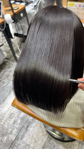 ミディアム カラー パーマ 美髪ヘッドスパ🫧 西山紗奈江💆‍♀️のヘアスタイル