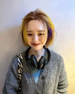 カラー 渋谷/ハイトーン/ 💫airi🪽のヘアスタイル