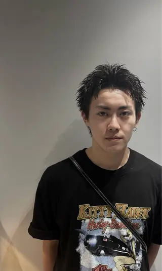 ショート カラー ヘアアレンジ メンズ The faderz barbershop所属・フェードモデル限定 🔥高円寺Maiのヘアスタイル