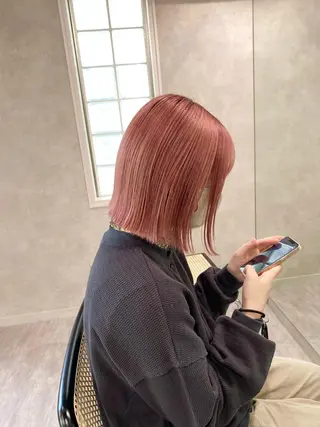 ショート カラー ダブルカラー ブリーチ/kaitoのヘアスタイル