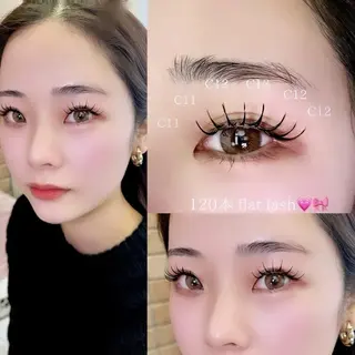 マツエク・マツパ 大阪福島 韓国まつげ Sayaka🤍🐩のマツエク・マツパデザイン