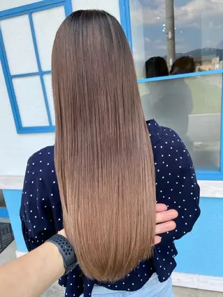 ロング カラー あきお / ハイトーンの達人のヘアスタイル