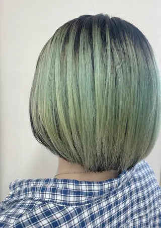 ショート カラー ケアブリーチ /髪質 改善/古橋圭史郎のヘアスタイル